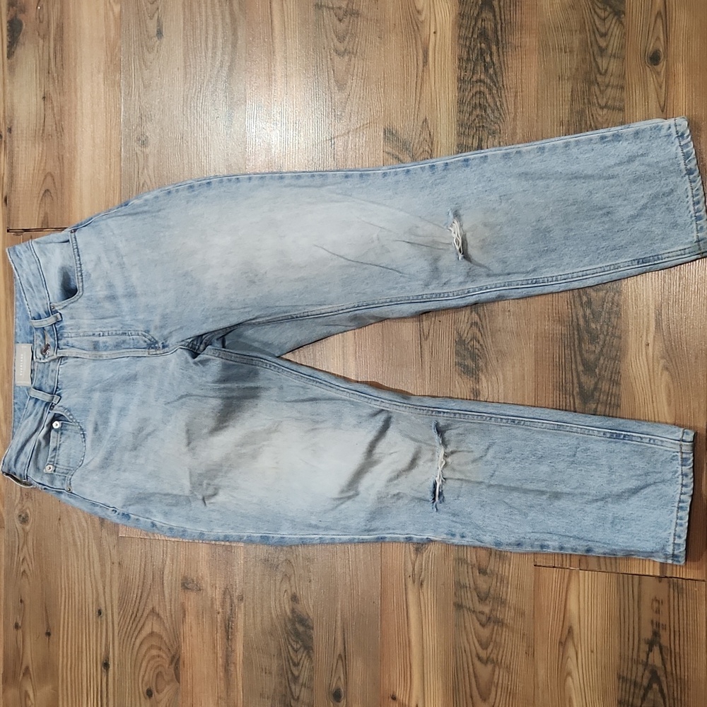 Everlane Curvy 90s Cheeky Straight Jean Organic Cotton‎ Light Wash Rigid Size 26
